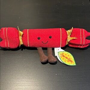 Jellycat Amuseables Red Christmas Cracker Plush